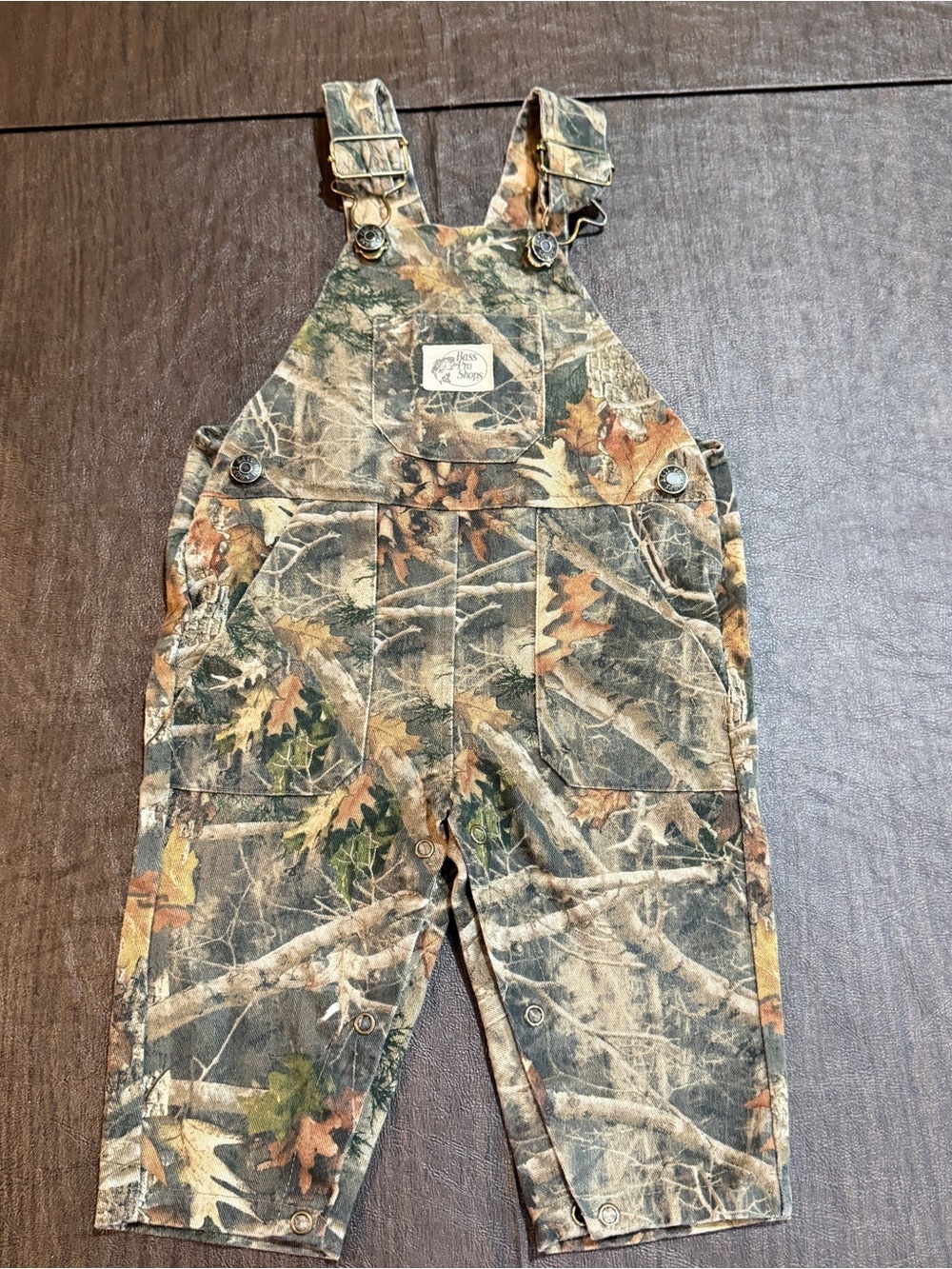 Bass Pro Shops Real Tree Camoflauge Overalls Baby Sz 6M